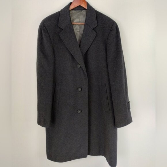 Vintage West of England Coat Mens Size Large Classic Half Lined Pockets - Picture 1 of 11